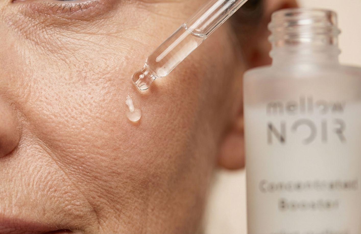 Concentrated Booster richtig anwenden: Deine Pflegeroutine mit dem mellow NOIR Wirkstoffserum