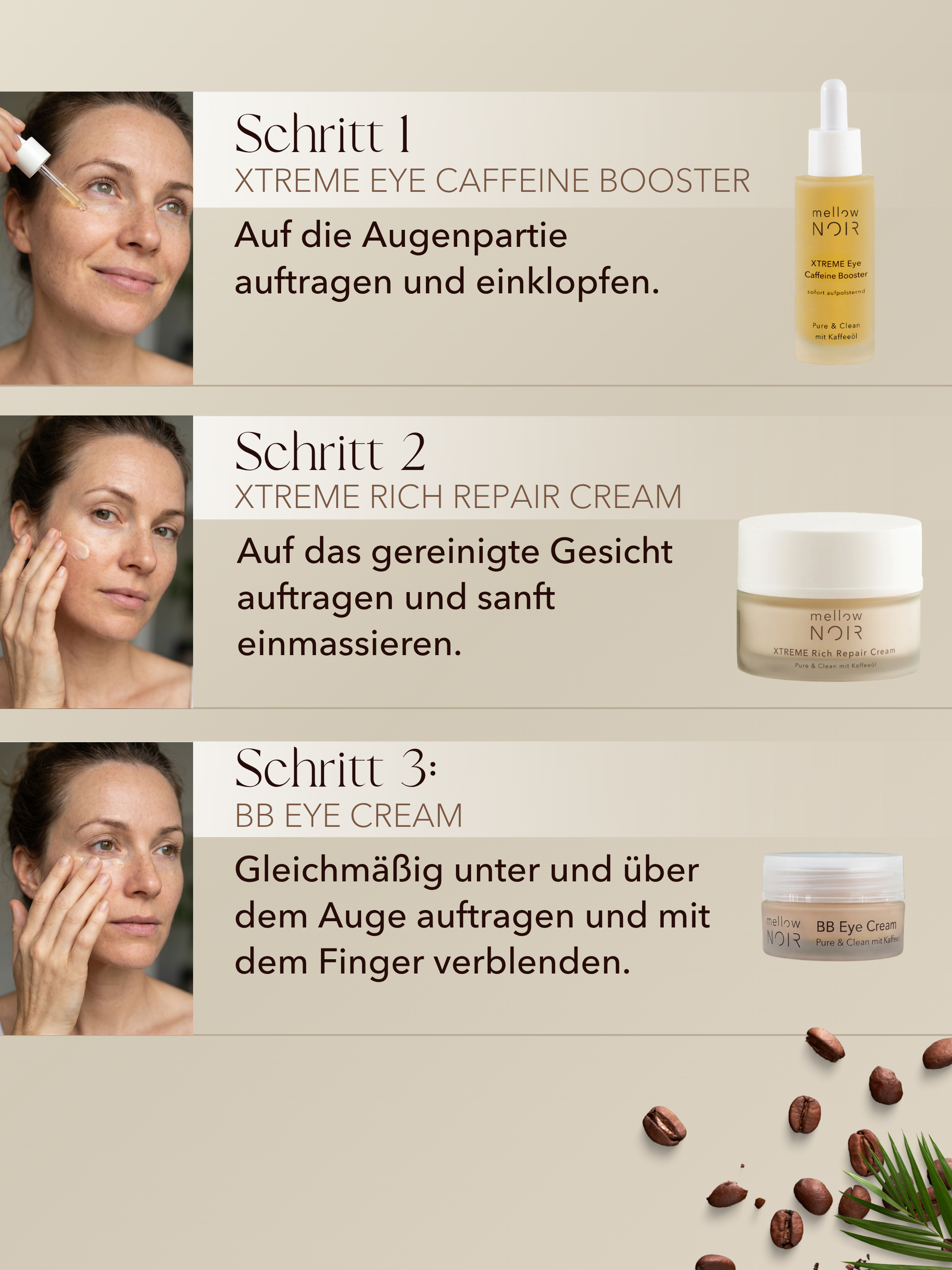Anti-Augenfalten Morgenroutine